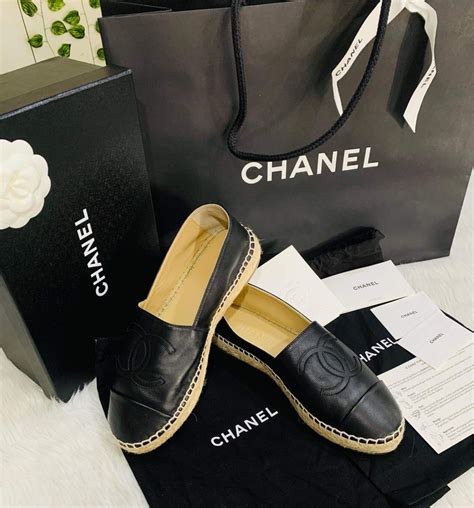 street style chanel espadrilles|authentic chanel espadrilles for sale.